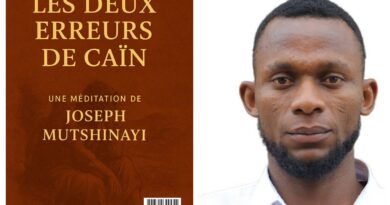 RDC : Joseph Mutshinayi publie un nouveau livre  »Les deux erreurs de Caïn »